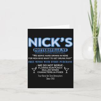 Cartão É Uma Vida Maravilhosa Bar do Nicks George Bailey 
