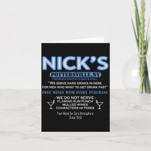 Cartão É Uma Vida Maravilhosa Bar do Nicks George Bailey 