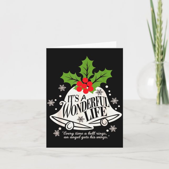 Cartão É Uma Vida Maravilhosa Toda Vez Que Um Sino Toca C (Frente)