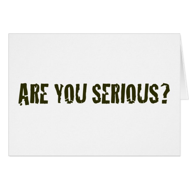 Cartão É você sério (Frente Horizontal)