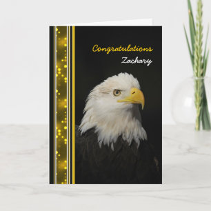 Cartão Eagle - Congratulations - Achievement - other use