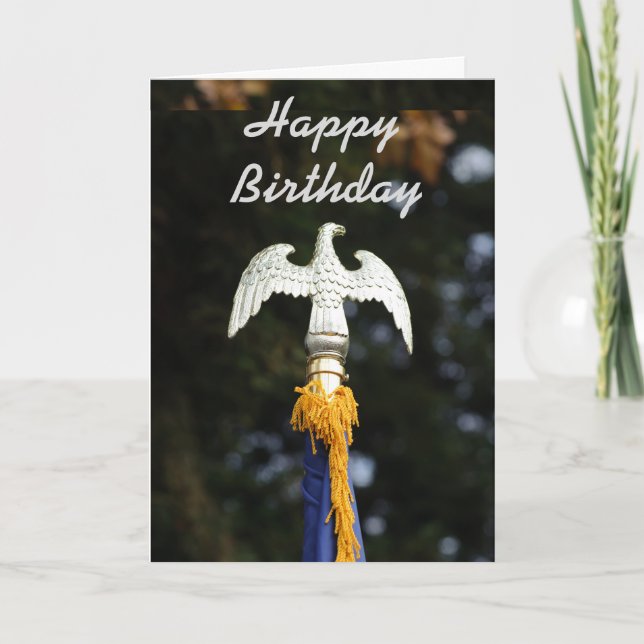 Cartão Eagle Happy Birthday card (Frente)