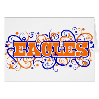 Cartão Eagles Swirl Design