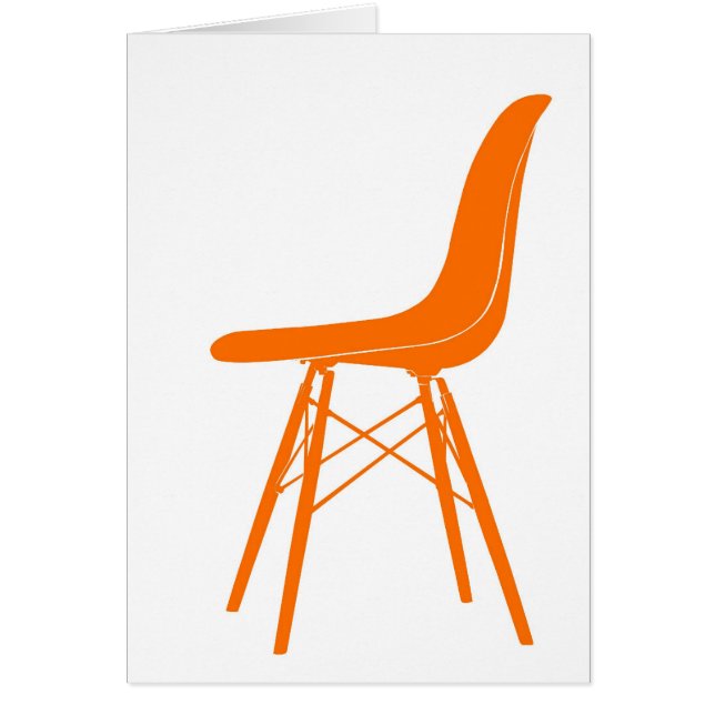 Cartão Eames moldou a cadeira lateral plástica (Frente)
