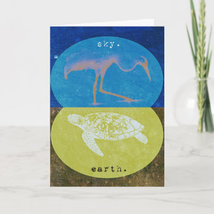 Cartão Earth and Sky Greeting Card