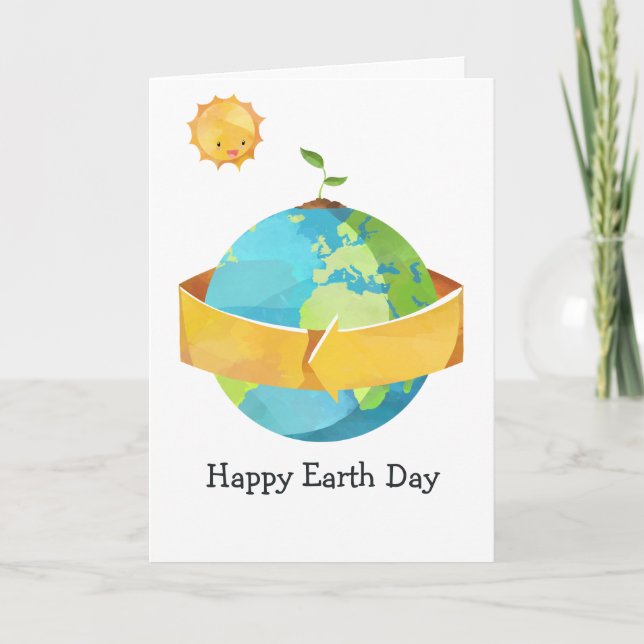 Cartão Earth Day Greeting (Frente)