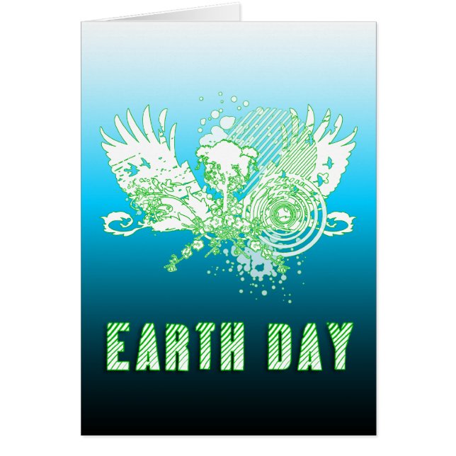 Cartão earth day : hi-fi tree (Frente)