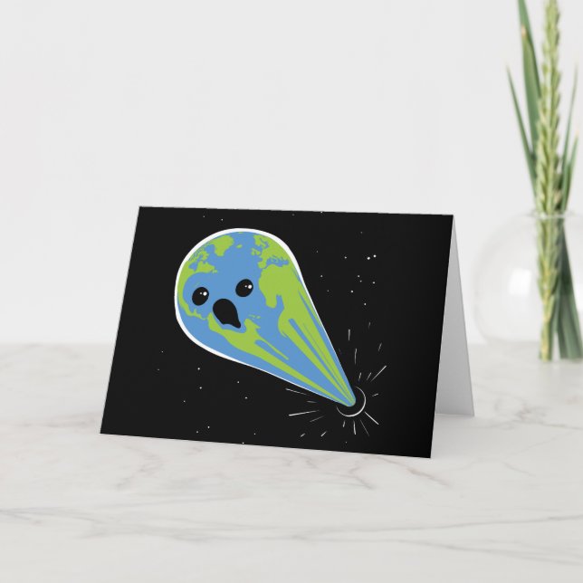 Cartão Earth Vs. Black Hole (Frente)