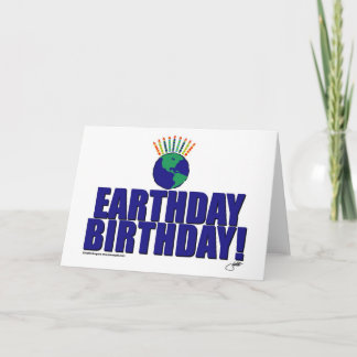 Cartão Earthday Birthday