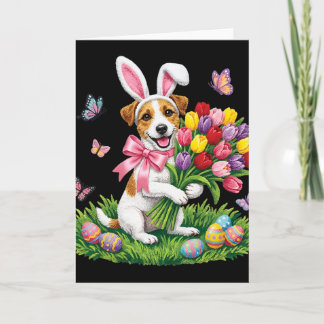 Cartão Easter Jack Russell Terrier Dog Mom Spring Easter 