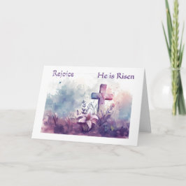 Cartão Easter Rejoice He Is Risen