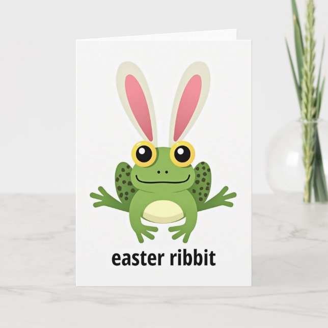 Cartão Easter Ribbit Season Card (Frente)