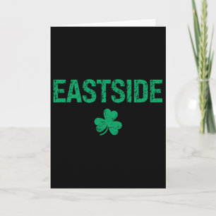 Cartão Eastside Irish Shamrock Dia de São Patrício