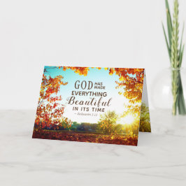 Cartão Ecclesiastes 3:11 He has made everything beautiful