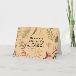 Cartão Eclesiastes 3:11 Ele colocou a eternidade no coraç