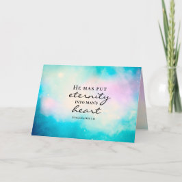 Cartão Eclesiastes 3 11 Ele colocou a eternidade no coraç