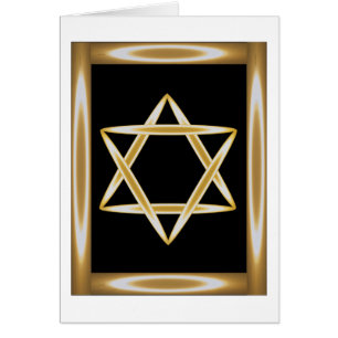 Cartão Eclipse judaico da estrela