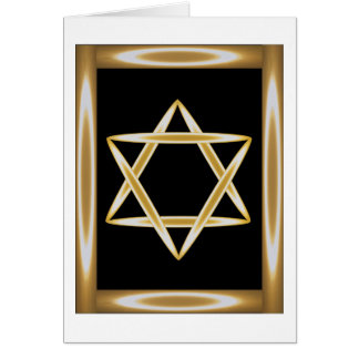 Cartão Eclipse judaico da estrela