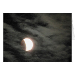 Cartão Eclipse lunar de Supermoon