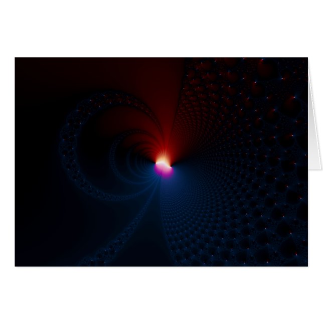 Cartão Eclipse lunar - Fractal (Frente Horizontal)