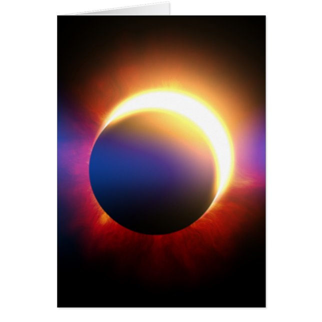 Cartão Eclipse Solar (Frente)