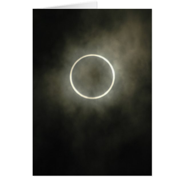 Cartão Eclipse Solar Anular (Frente)