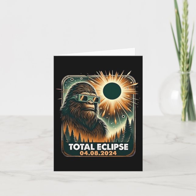 Cartão Eclipse Solar Total (Frente)