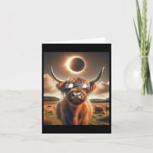 Cartão Eclipse Solar Total Vaca do Planalto Vestindo Pulm