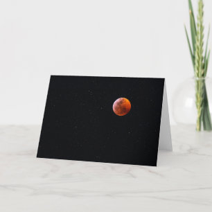 Cartão Eclipse Total da Lua de Sangue Big Island Havaí