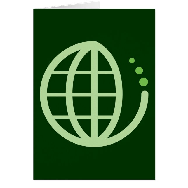 Cartão eco-terra: verde (Frente)