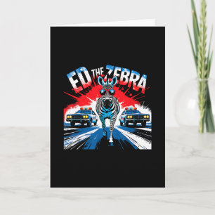 Cartão Ed O Zebra Divertido Aventura Retro Vintage 2025