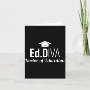 Cartão Edd doutor em educação edd diva doutorado