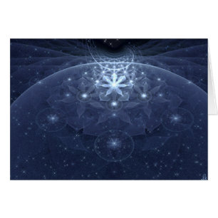 Cartão Edelweiss floresce a arte do Fractal