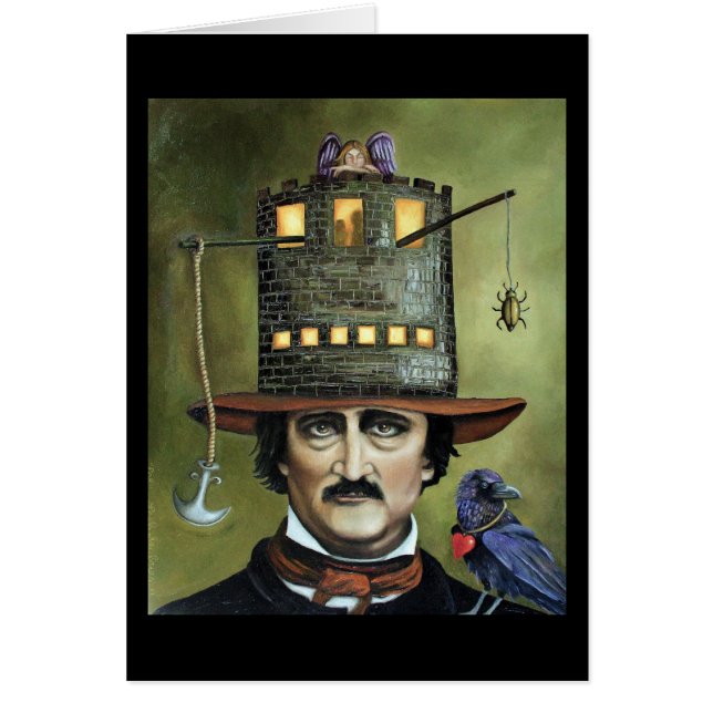 Cartão Edgar Allan Poe (Frente)