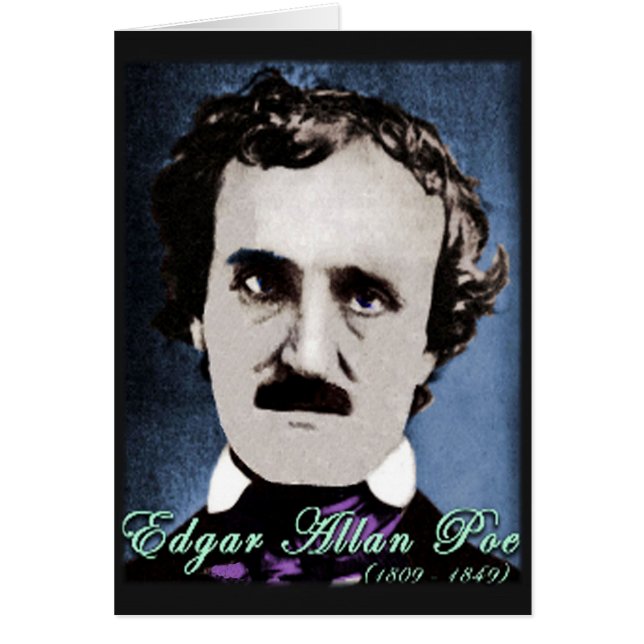 Cartão Edgar Allan Poe (Frente)
