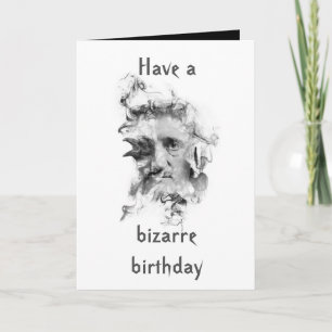 Cartão Edgar Allan Poe Birthday Card (bright cover)
