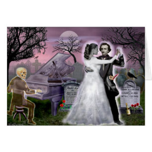 Cartão Edgar Allan Poe e Annabel Lee Eternamente