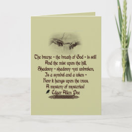 Cartão Edgar Allan Poe's Quote