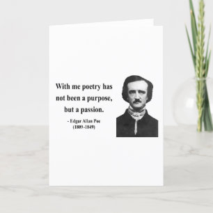 Cartão Edgar Allen Poe Quote 11b