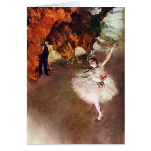 Cartão Edgar Degas - bailarina de Prima