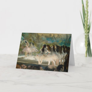 Cartão Edgar Degas - Balé na Ópera de Paris