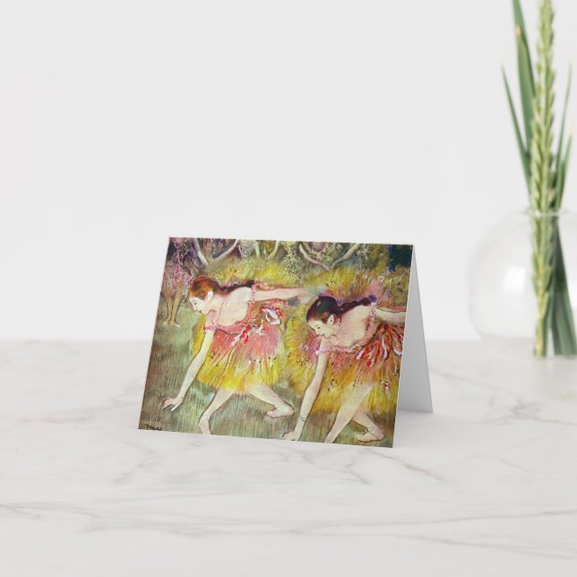 Cartão Edgar Degas - Ballet dancers (Frente)