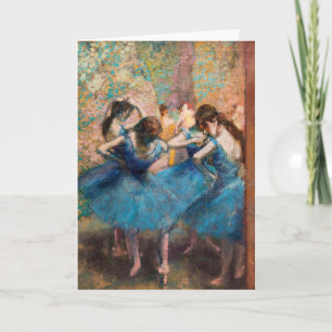 Cartão Edgar Degas - Dançarinas em azul