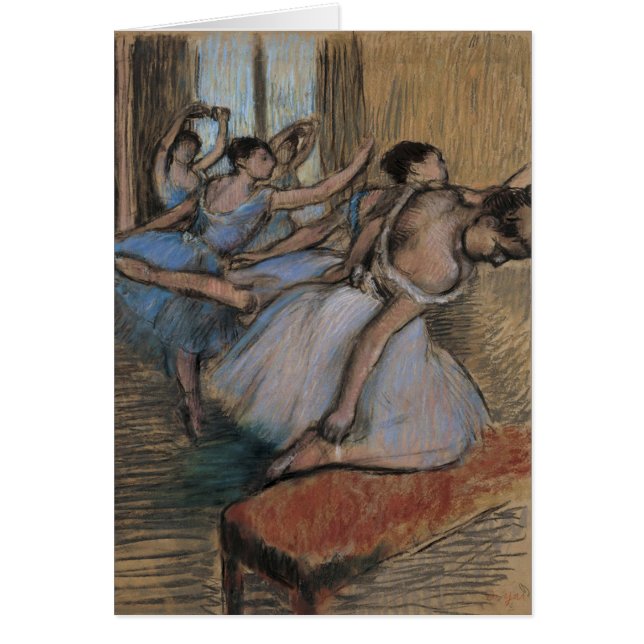 Cartão Edgar Degas | Dançarinos (Frente)