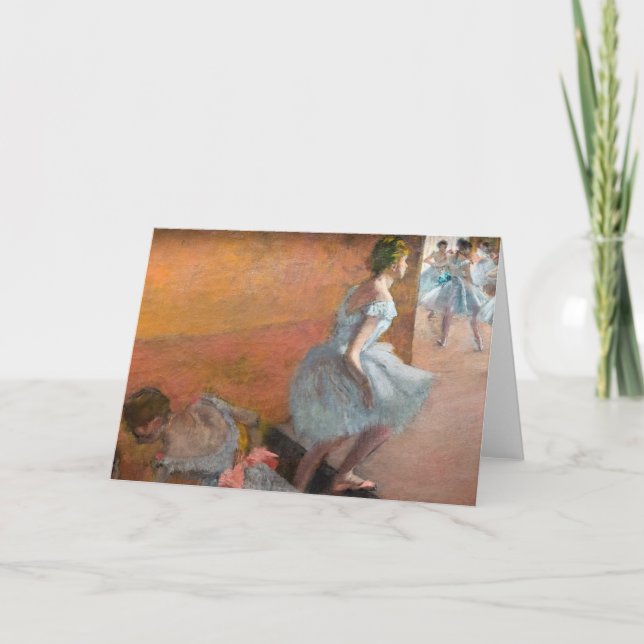 Cartão Edgar Degas - Dançarinos Subindo uma Escada (Frente)