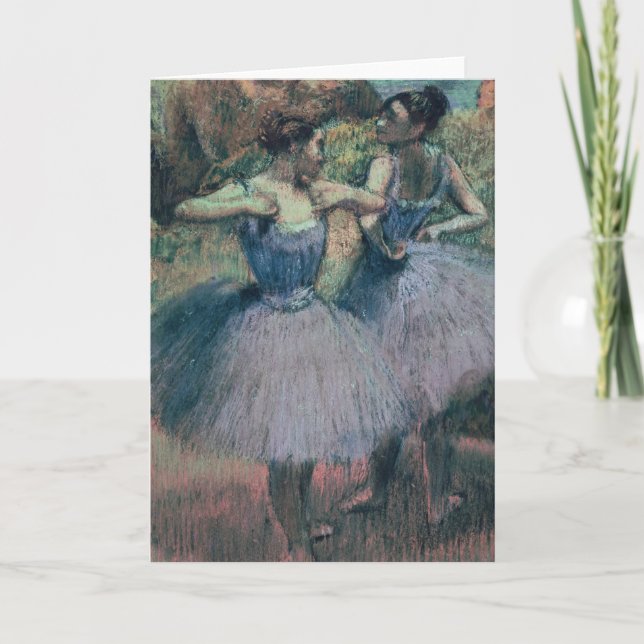 Cartão Edgar Degas | Dancers in Violet (Frente)