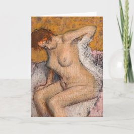 Cartão Edgar Degas - Depois do Banho