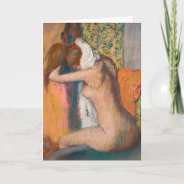 Cartão Edgar Degas - Depois do Banho, Mulher Esfregando P