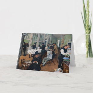 Cartão Edgar Degas - Escritório de Algodão em Nova Orlean