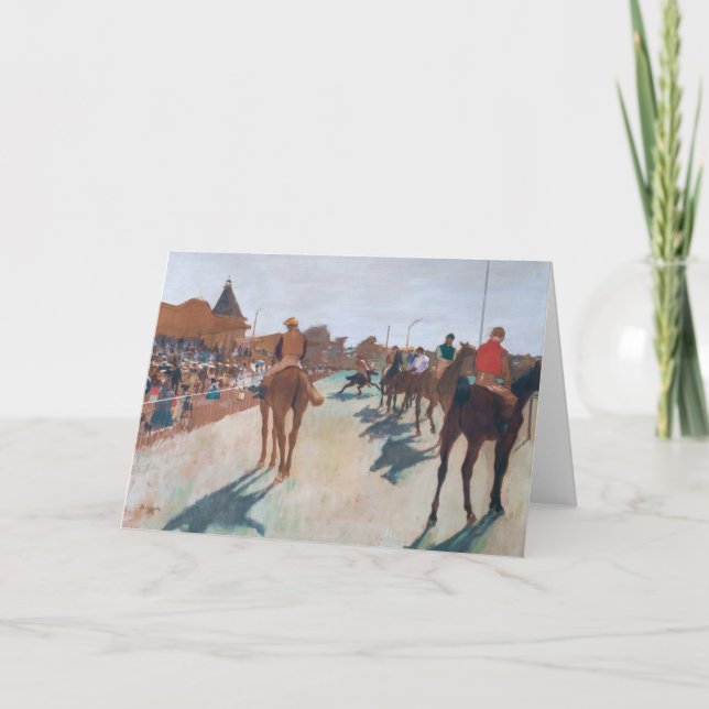 Cartão Edgar Degas - O Desfile (Frente)